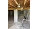 Encapsulated crawlspace featuring a vapor barrier, wrapped support columns, and an access area at 12043 N Berling Dr, Mooresville, IN 46158