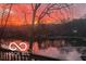 Scenic view of the lake and the sunrise over the water at 121 Lake Hart, Mooresville, IN 46158