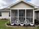 Inviting screened-in patio, perfect for outdoor living and entertainment at 1316 Long Shore Dr, Indianapolis, IN 46217