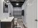 Finished basement bathroom featuring vanity, mirror, and shower with curtain at 15936 Symphony Blvd, Noblesville, IN 46060