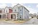 Beautiful two-story home with charming curb appeal, a covered porch, and stone accents at 214 Handley St, Indianapolis, IN 46222