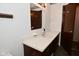 Modest bathroom featuring a sink, vanity, and a mirror at 2220 Radcliffe Ave, Indianapolis, IN 46227