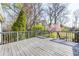 Wooden deck is perfect for outdoor gatherings or enjoying nature's beauty at 333 N Jefferson St, Brownsburg, IN 46112