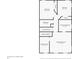 Floorplan showcasing the bedroom and bathroom layout of a home's upper level at 3546 Golden Gate N Dr, Carmel, IN 46074