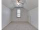 Bedroom featuring neutral carpet, a window, and a ceiling fan with a light fixture at 3601 Lakeshore Ct, Greenwood, IN 46143