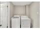 Laundry room featuring modern washer and dryer at 364 Congress Ave, Indianapolis, IN 46208
