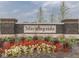 Morningside neighborhood brick sign enhanced by colorful landscaping, creating a welcoming entrance at 3697 Chalmers Dr, Bargersville, IN 46106