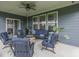 Charming covered patio with stylish outdoor furniture, perfect for entertaining and relaxation at 3697 Chalmers Dr, Bargersville, IN 46106