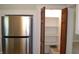Large pantry offers convenient storage with shelving, drawers and plenty of room for kitchen essentials at 4736 Madison Ave, Indianapolis, IN 46227