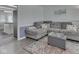 Comfortable living room showcases a cozy sectional and nice flooring at 4759 Silver Hill Dr, Greenwood, IN 46142