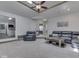 Cozy living room with comfortable seating and seamless flow to other areas at 4759 Silver Hill Dr, Greenwood, IN 46142