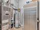 Utility room with new furnace and water heater, great storage for tools and gear at 4809 Ozark Ln, Indianapolis, IN 46239