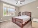 Bedroom featuring neutral carpet, ceiling fan, and natural light at 4857 Silverbell Dr, Plainfield, IN 46168