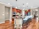 Kitchen featuring granite countertops, an island, and stainless-steel appliances with open layout at 4857 Silverbell Dr, Plainfield, IN 46168
