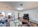 Open concept living area showcasing hardwood floors with living room and dining room combination at 517 S 4Th Ave, Beech Grove, IN 46107