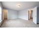 Spacious bedroom with neutral carpet and light blue walls at 5422 Portman Dr, Noblesville, IN 46062
