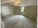 Spacious bedroom features carpet flooring, fresh paint, natural light, and a comfortable ambiance at 1019 E Jackson St, Shelbyville, IN 46176