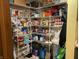 Spacious walk-in pantry with shelving for organized storage solutions at 10190 Holly Berry Cir, Fishers, IN 46038