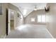 Bedroom featuring dormer window, ceiling fan, and closet at 10919 Running Tide Ct, Indianapolis, IN 46236
