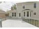 A backyard deck offers ample space for relaxation and outdoor enjoyment at 11212 Bayridge E Cir, Indianapolis, IN 46236