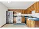 Traditional eat-in kitchen features updated appliances and ample counter space at 1127 Jody Ct, Greenwood, IN 46143