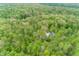 Stunning aerial view of a secluded home nestled amongst lush greenery and dense forest at 1630 Hinson Rd, Martinsville, IN 46151