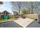 Backyard features playset and plenty of room to play at 18811 Orleans Ct, Noblesville, IN 46060