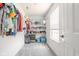 Bright closet space with an organized storage system and natural light at 18811 Orleans Ct, Noblesville, IN 46060