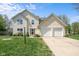 Two-story home with a two-car garage, tidy landscaping, and inviting curb appeal at 18811 Orleans Ct, Noblesville, IN 46060