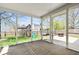 Screened in porch with outside view of backyard at 18811 Orleans Ct, Noblesville, IN 46060