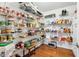 Organized pantry with plenty of shelving space for food storage at 19248 Searay Dr, Noblesville, IN 46060