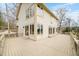 Spacious deck on the home's exterior, ideal for outdoor living with views of the surrounding landscape at 2001 E Ely Ct, Martinsville, IN 46151
