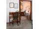This bathroom has a tub, a small desk, decorations, and a view of the main bedroom at 215 Fairway Ct, Franklin, IN 46131