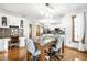 Eat-in kitchen and dining area with modern chairs and plenty of light at 225 Yorkshire E Blvd, Indianapolis, IN 46229