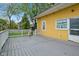 Back deck with room for entertaining or relaxing at 25 N Wayburn St, Indianapolis, IN 46229