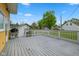 Back deck with room for entertaining or relaxing at 25 N Wayburn St, Indianapolis, IN 46229