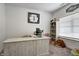 Cozy bedroom featuring a work desk and ample shelving for decor and storage at 3148 Hawking Ct, Danville, IN 46122