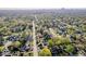 Scenic aerial view overlooking a neighborhood with mature trees and well-maintained streets at 3322 W 22Nd St, Indianapolis, IN 46222