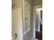 Bathroom shower and door to bathroom at 421 W 44Th St, Indianapolis, IN 46208