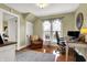 Functional home office with natural light, desk space, and comfortable seating at 429 E Main St, Whiteland, IN 46184