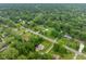 An aerial view reveals a well-maintained neighborhood with mature trees and a mix of single-Gathering homes at 4904 Kessler Blvd N Dr, Indianapolis, IN 46228