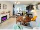 Open-concept living space with dining area and kitchen, ideal for modern living and entertaining guests at , McCordsville, IN 46055