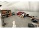 Attic space with dormer, carpet, and desk at 6231 Oak Limb Ct, Indianapolis, IN 46221