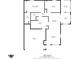 Floor plan of the house showing layout of rooms and square footage at 6640 S New Jersey St, Indianapolis, IN 46227