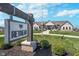 Welcoming community entrance with a sign, surrounded by manicured landscaping at 796 Sapp Cir, Westfield, IN 46074