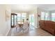 Cozy dining area with natural light and view to the backyard at 796 Sapp Cir, Westfield, IN 46074
