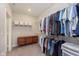 Spacious walk-in closet features ample hanging space and shelving at 796 Sapp Cir, Westfield, IN 46074