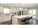 Bright kitchen with stainless steel appliances, a large island, and seamless access to the outdoors at 996 Denton Ct, Westfield, IN 46074
