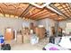 Spacious unfinished basement with exposed beams and concrete walls, ready for customization at 10524 Hawks Ridge Ct, Fishers, IN 46037