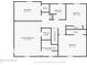 Floor plan of second floor with bedrooms and bathrooms at 1095 Williamsburg Ln, Zionsville, IN 46077